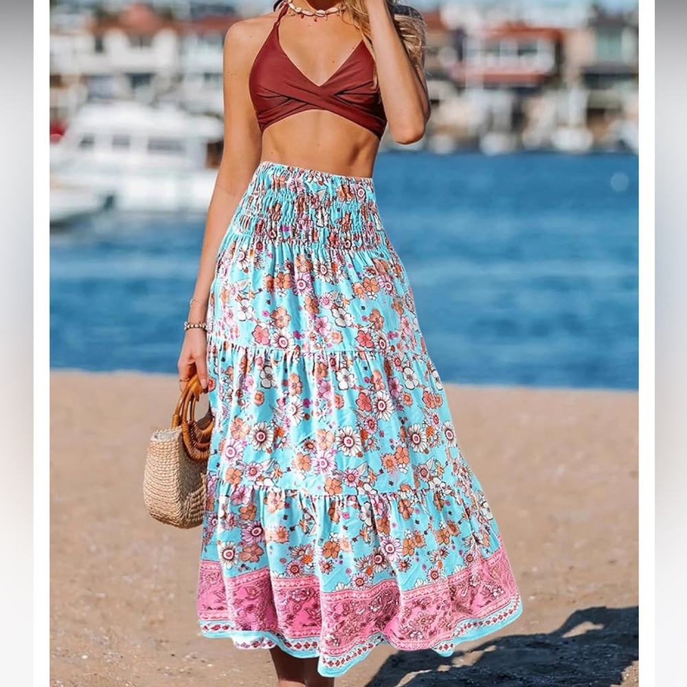 CHIC ME *NEW* Floral Maxi Skirt